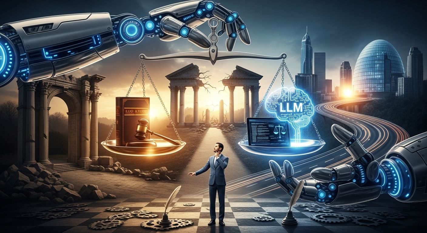 Advokát na křižovatce mezi tradičním a moderním právem s AI